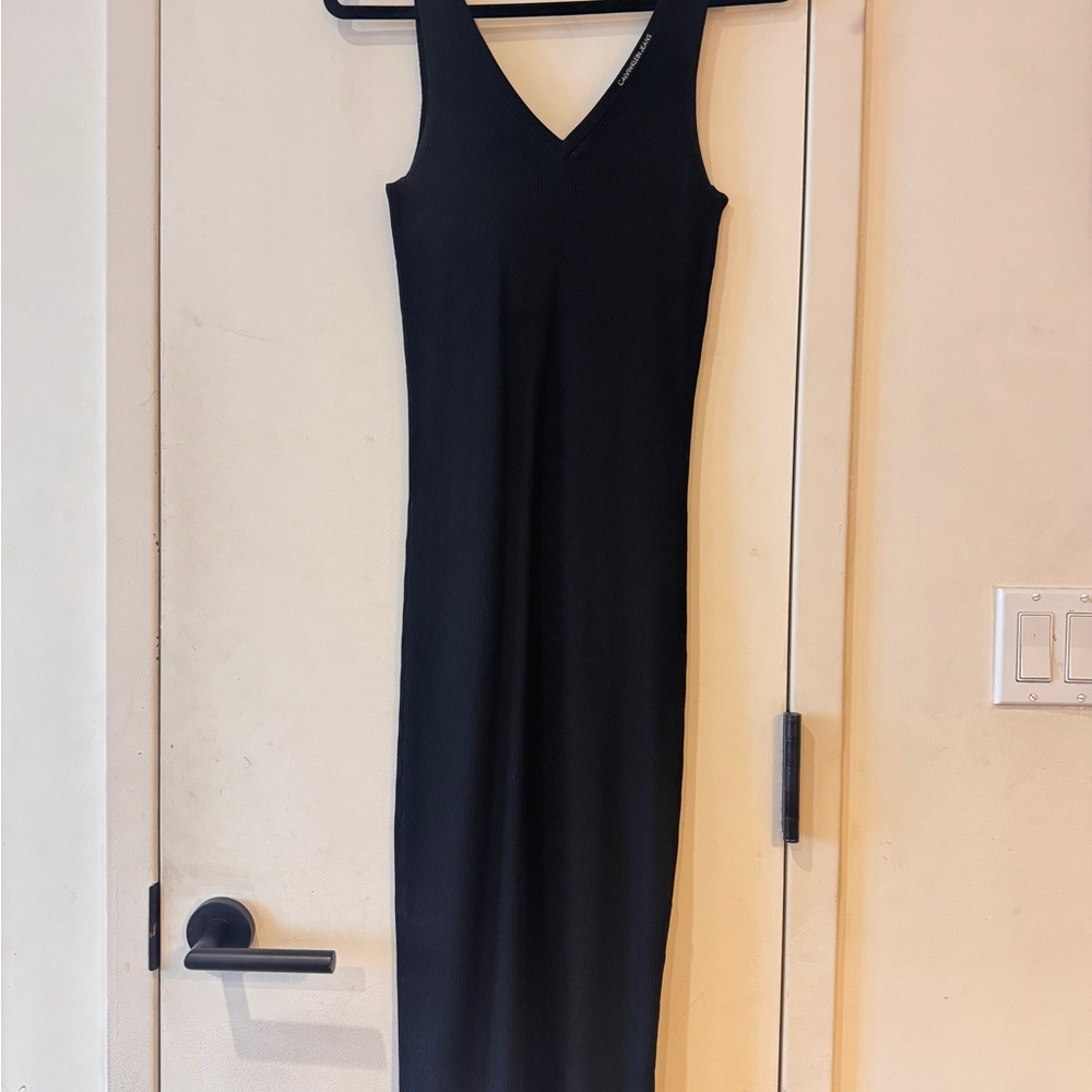Calvin Klein Jeans Elegant Black Sleeveless Dress size S
